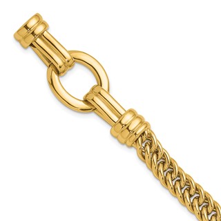 Herco 14K Polished Fancy Oval and Curb Link Bracelet