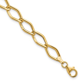 Herco 14K Polished Fancy Lightweight 8mm Chain Bracelet