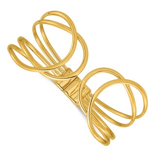 Herco 14K Polished Fancy Hinged Cuff Bracelet