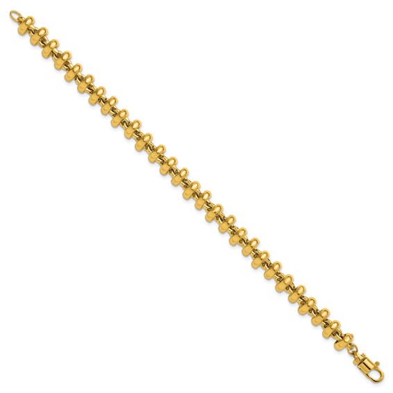 Herco 14K Polished Fancy 7.85mm Link 7.5 Inch Bracelet