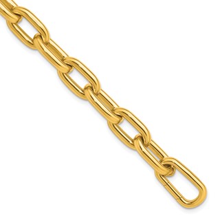 Herco 14K Polished 11.5mm Cable Link 8.75 Inch Bracelet