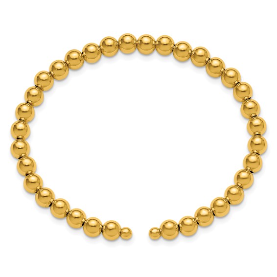 Herco Gold Beaded Cuff Bracelets