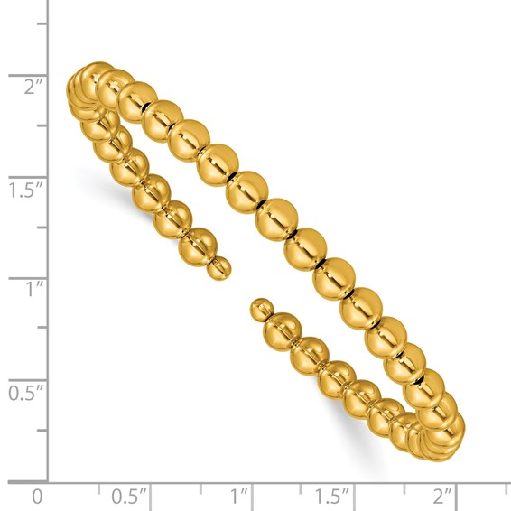 Herco Gold Beaded Cuff Bracelets