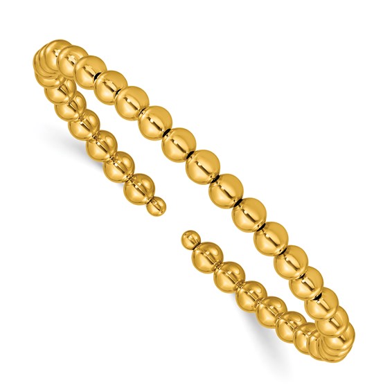 Herco Gold Beaded Cuff Bracelets