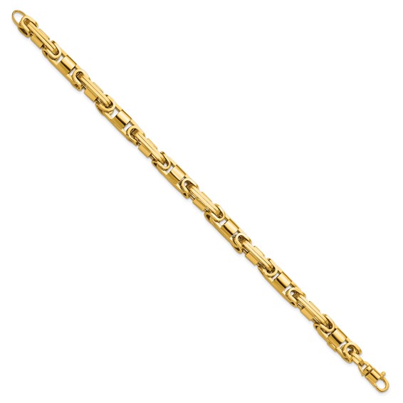 Herco 14K Polished 6.75mm Fancy Byzantine Link 8.25 Inch Bracelet