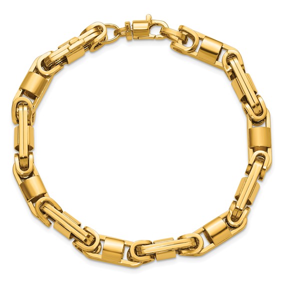 Herco 14K Polished 6.75mm Fancy Byzantine Link 8.25 Inch Bracelet