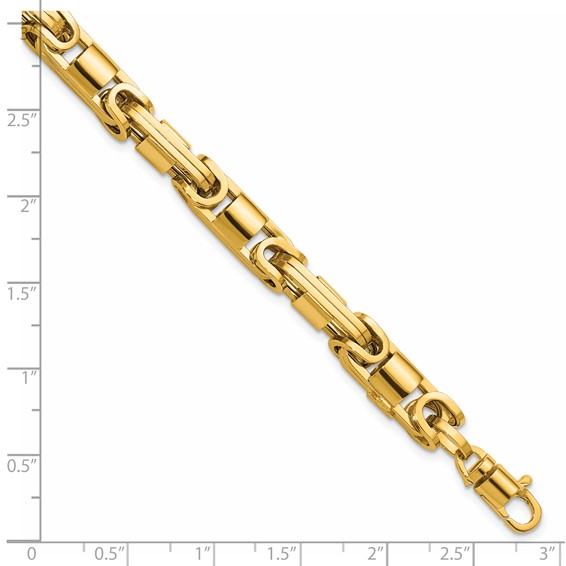 Herco 14K Polished 6.75mm Fancy Byzantine Link 8.25 Inch Bracelet