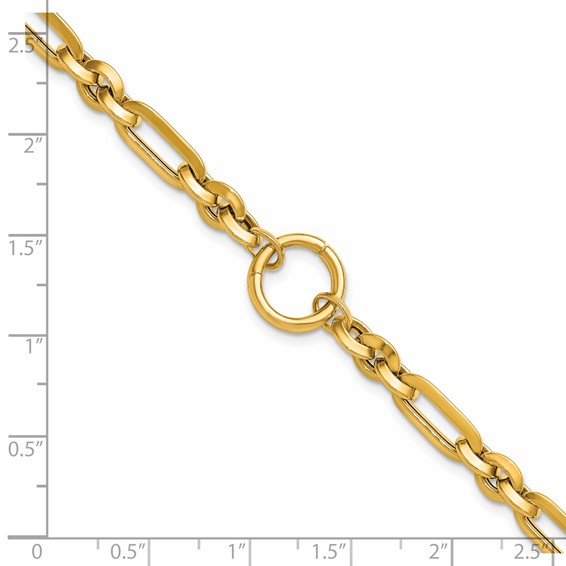 Herco 14K Polished Knife Edge Fancy Link 7.25 Inch Bracelet