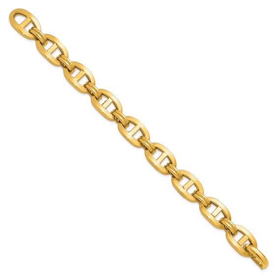 Herco 14K Polished 12.5mm Fancy Anchor Link 8 Inch Bracelet