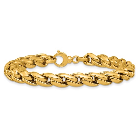 Herco 14K Polished 7.3mm Fancy Link 7.25 Inch Bracelet