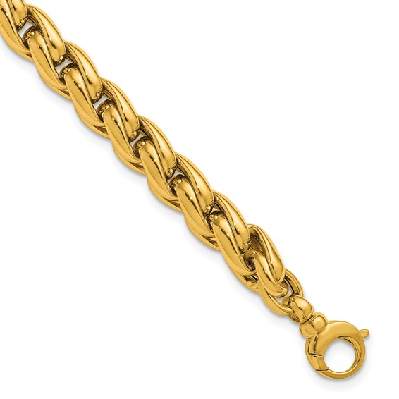 Herco 14K Polished 7.3mm Fancy Link 7.25 Inch Bracelet