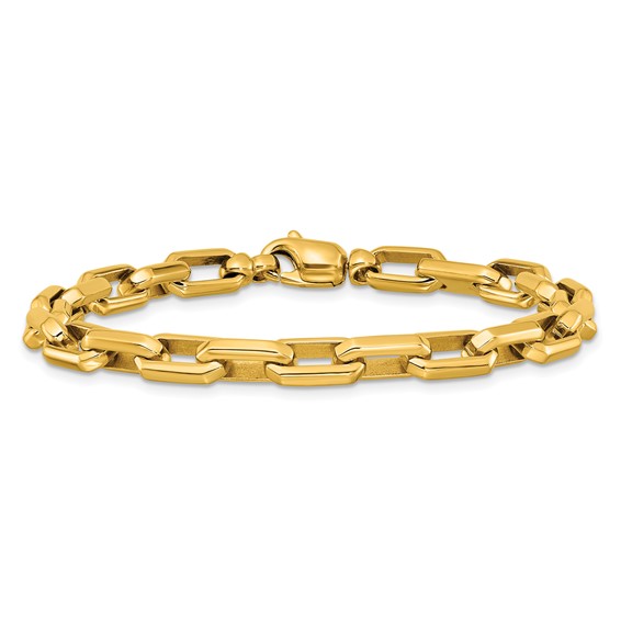 Herco 14K Polished 6.0mm Flat Edge Elongated Link 8.25 Inch Bracelet