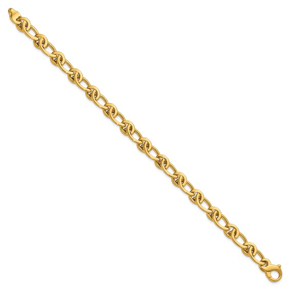 Herco 14K Polished 7.5mm Fancy Link 8.25 Inch Bracelet
