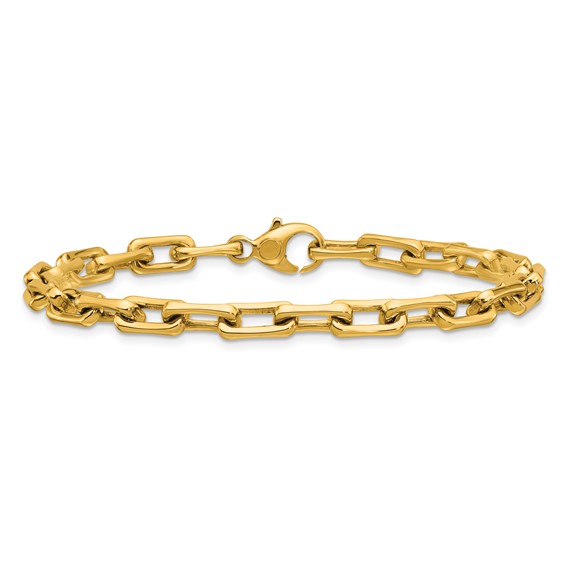 Herco 18K Polished 5.0mm Rectangular Link 7.5 Inch Bracelet