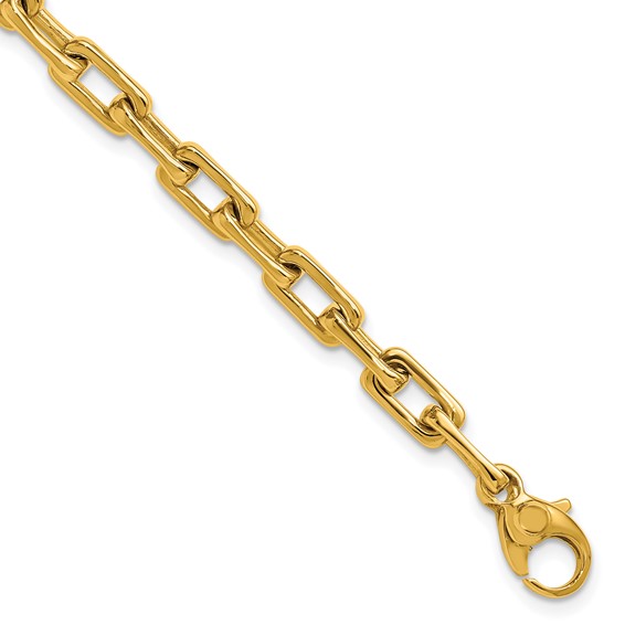 Herco 18K Polished 5.0mm Rectangular Link 7.5 Inch Bracelet