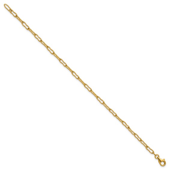 Herco 14K Polished Solid Fancy 3.0mm Link 7.25 Inch Bracelet