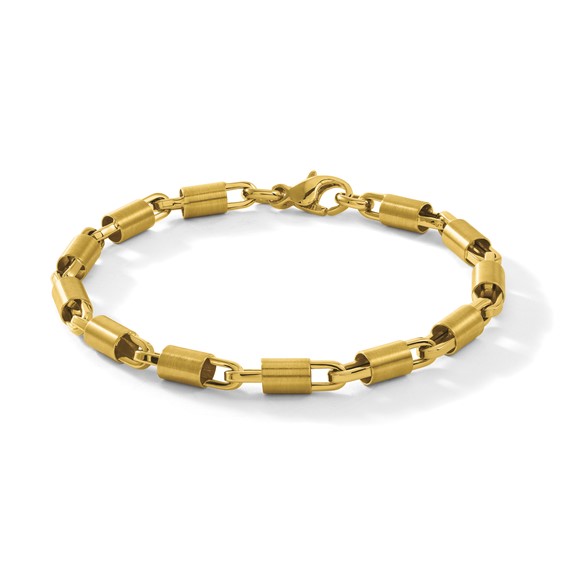 Herco 14K Polished and Brushed 5.0mm Tube Link 7.75 Inch Bracelet