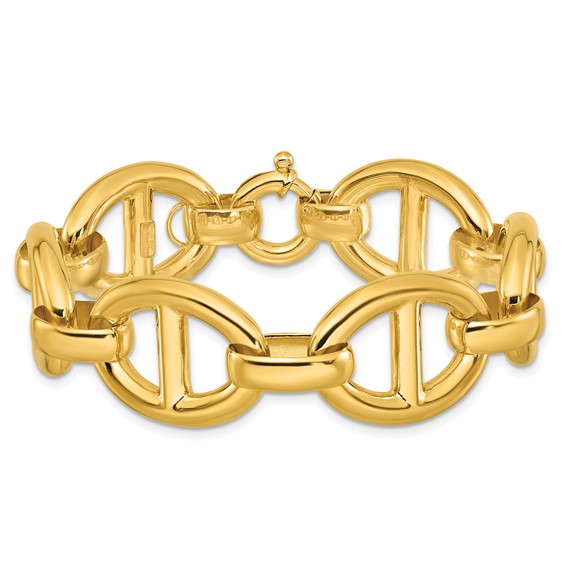 Herco 14K Polished 18.7mm Anchor Link 7.25 Inch Bracelet