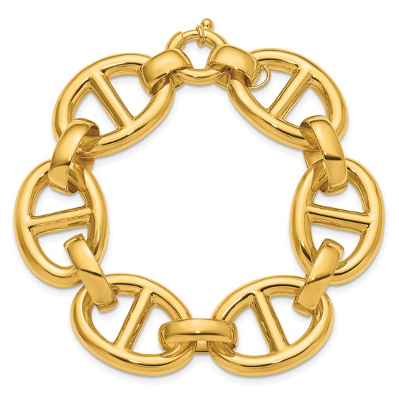 Herco 14K Polished 18.7mm Anchor Link 7.25 Inch Bracelet