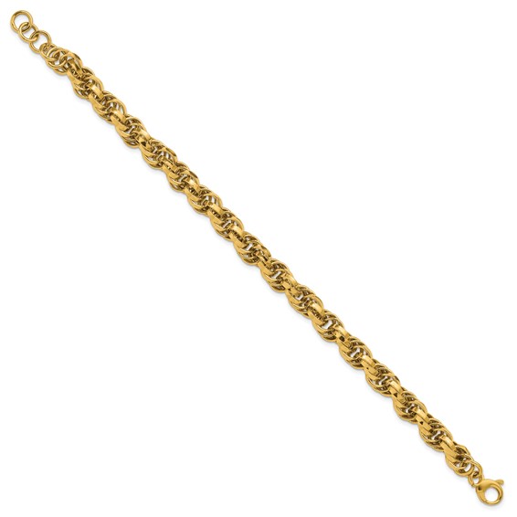 Herco 14K Polished Fancy Link 8 Inch with .5 Inch Extension Bracelet