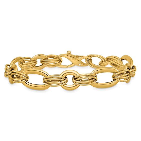 Herco 14K Polished Fancy Link 7.75 Inch Bracelet