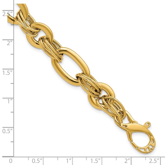 Herco 14K Polished Fancy Link 7.75 Inch Bracelet