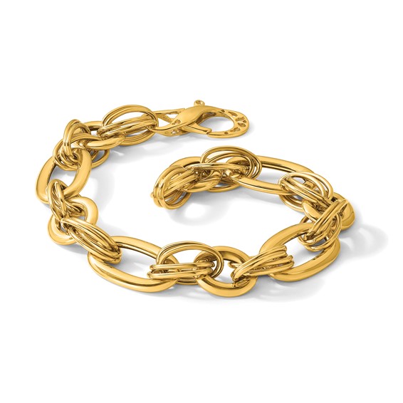 Herco 14K Polished Fancy Link 7.75 Inch Bracelet