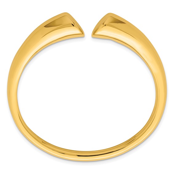 Herco 14K Polished Graduated Flexible Cuff Bangle