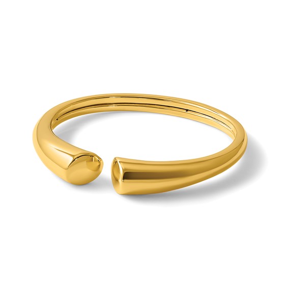 Herco 14K Polished Graduated Flexible Cuff Bangle