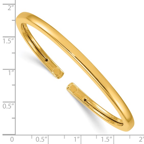 Herco 14K Polished 4.2mm Flexible Cuff Bangle