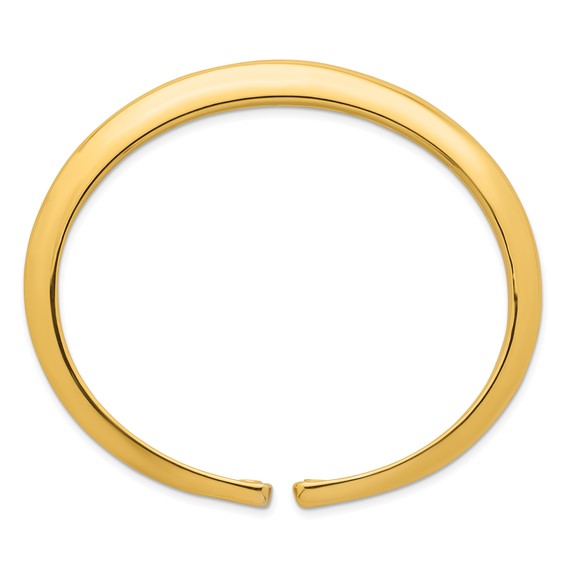 Herco 14K Polished Tapered Knife-edge Flexible Cuff Bangle