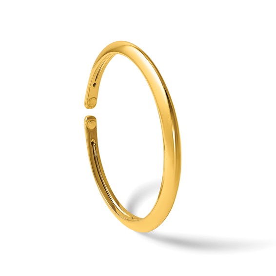 Herco 14K Polished Tapered Knife-edge Flexible Cuff Bangle