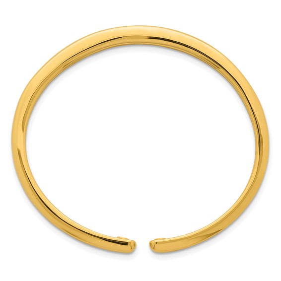 Herco 14K Polished Tapered Flexible Cuff Bangle