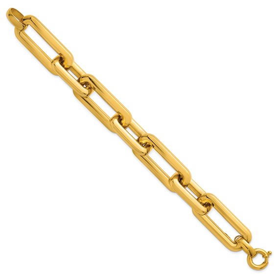 Herco 14K Polished 17mm Rectangle Link 8.5 in Bracelet