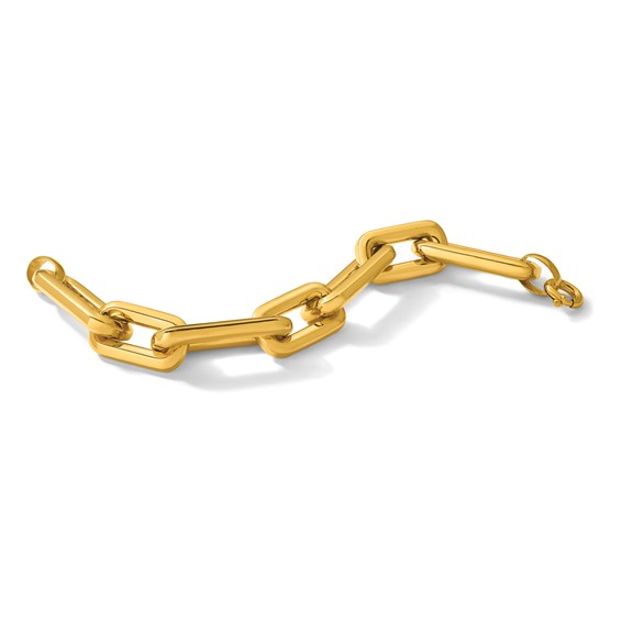 Herco 14K Polished 17mm Rectangle Link 8.5 in Bracelet