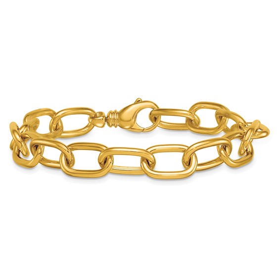 Herco 14K Polished 9mm Open Link 8in Bracelet