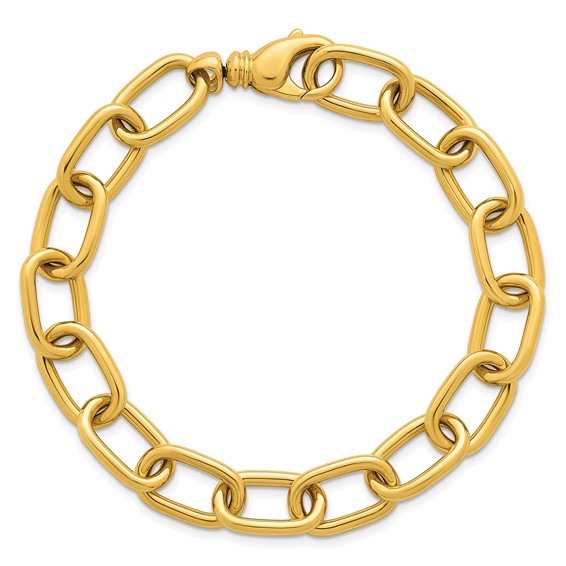 Herco 14K Polished 9mm Open Link 8in Bracelet