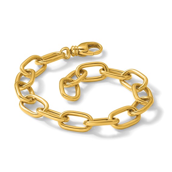 Herco 14K Polished 9mm Open Link 8in Bracelet