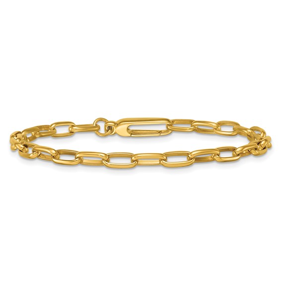 Herco 14K Polished 4.5mm Open Link 7.5 Inch Bracelet