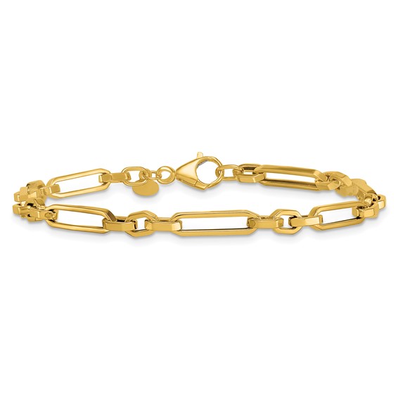 Herco 14k Polished  Oval Link 7.5 Inch Bracelet