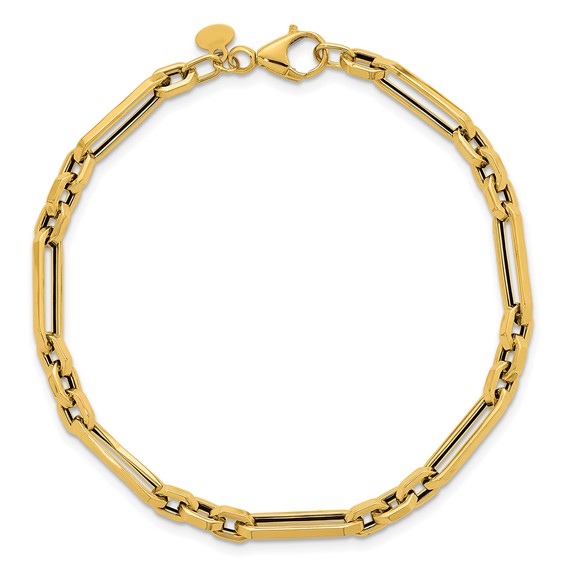 Herco 14k Polished  Oval Link 7.5 Inch Bracelet