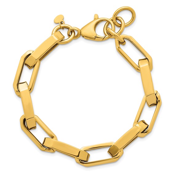 Herco 14K Polished Large Oval Link 7.5 Inch Bracelet