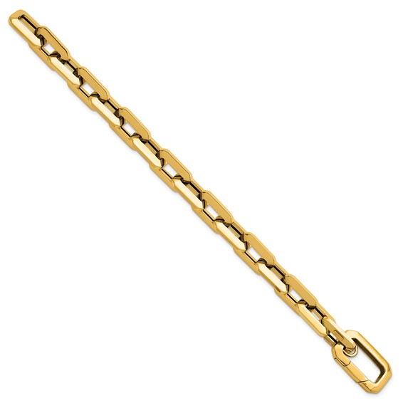 Herco 14K Polished 10.5mm Rectangle Link 8 Inch Bracelet