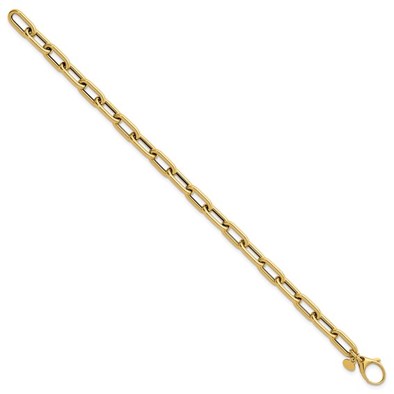 Herco 14K Polished 6mm Oval Link 7.5 Inch Bracelet