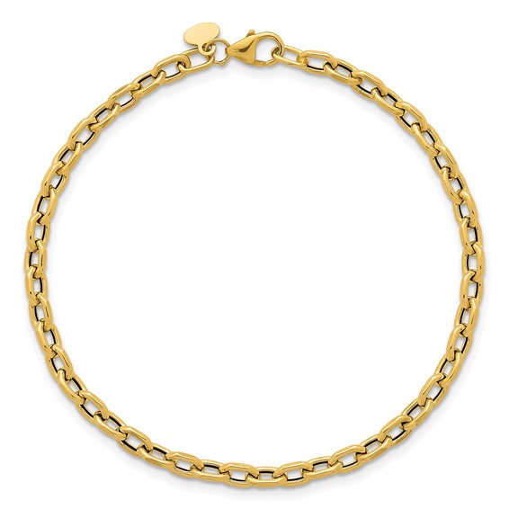 Herco 14K Polished Oval Link 7.5 Inch Bracelet