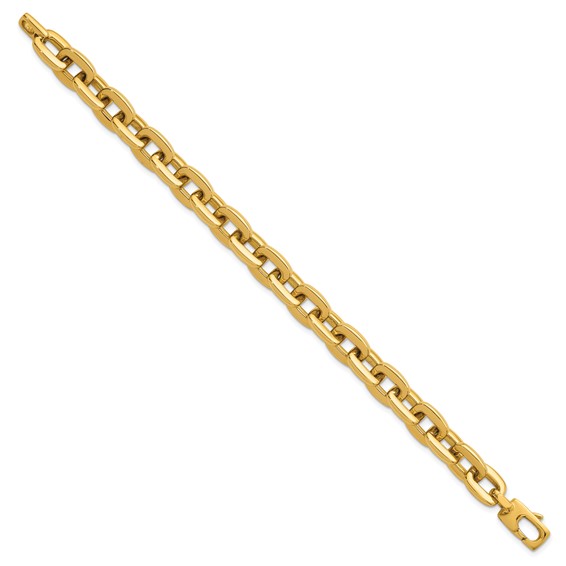 Herco 14K Polished Square Link Chain 7.5 Inch Bracelet