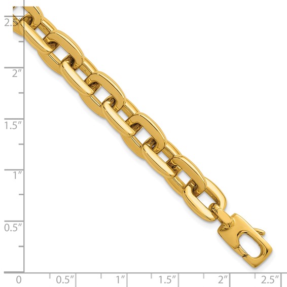 Herco 14K Polished Square Link Chain 7.5 Inch Bracelet