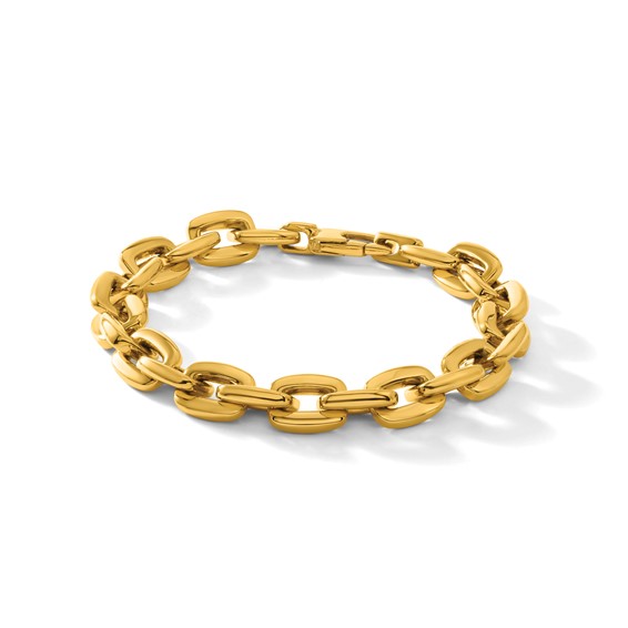 Herco 14K Polished Square Link Chain 7.5 Inch Bracelet