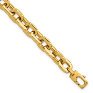 Herco 14K Polished Square Link Chain 7.5 Inch Bracelet