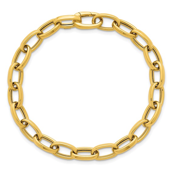 Herco 14K Polished Open Oval Link 7 Inch Bracelet